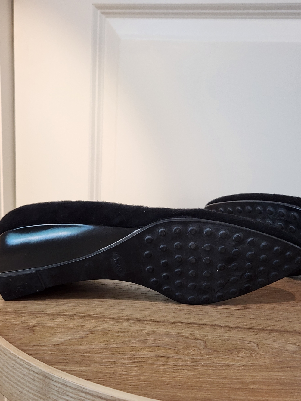 Tod's Black Suede Low Heel Pumps - Picture 10 of 12